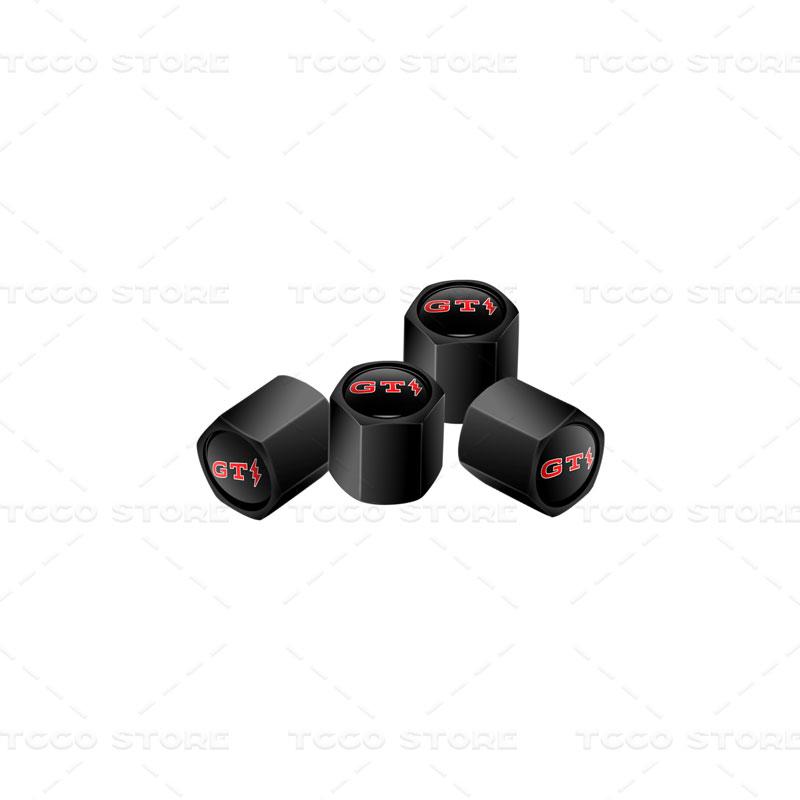 For VW VOLKSWAGEN 2026 New 4pcs Car Wheel Tire Valve Core Cap Dust Proof Covers For GTI Lightning Logo Golf MK3 MK4 MK5 Polo Tou