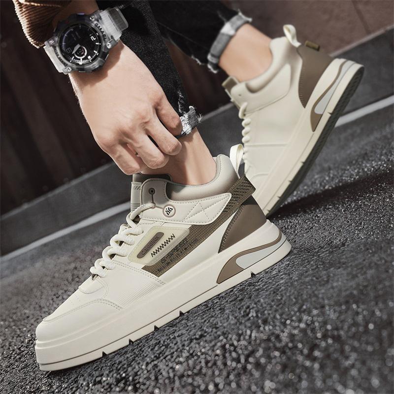 New Fashion Autumn And Winter Men's High Top Martin Boots Students Male Boys Trending Soft Sole Work Shoes Labor Protection Martin Sneakers