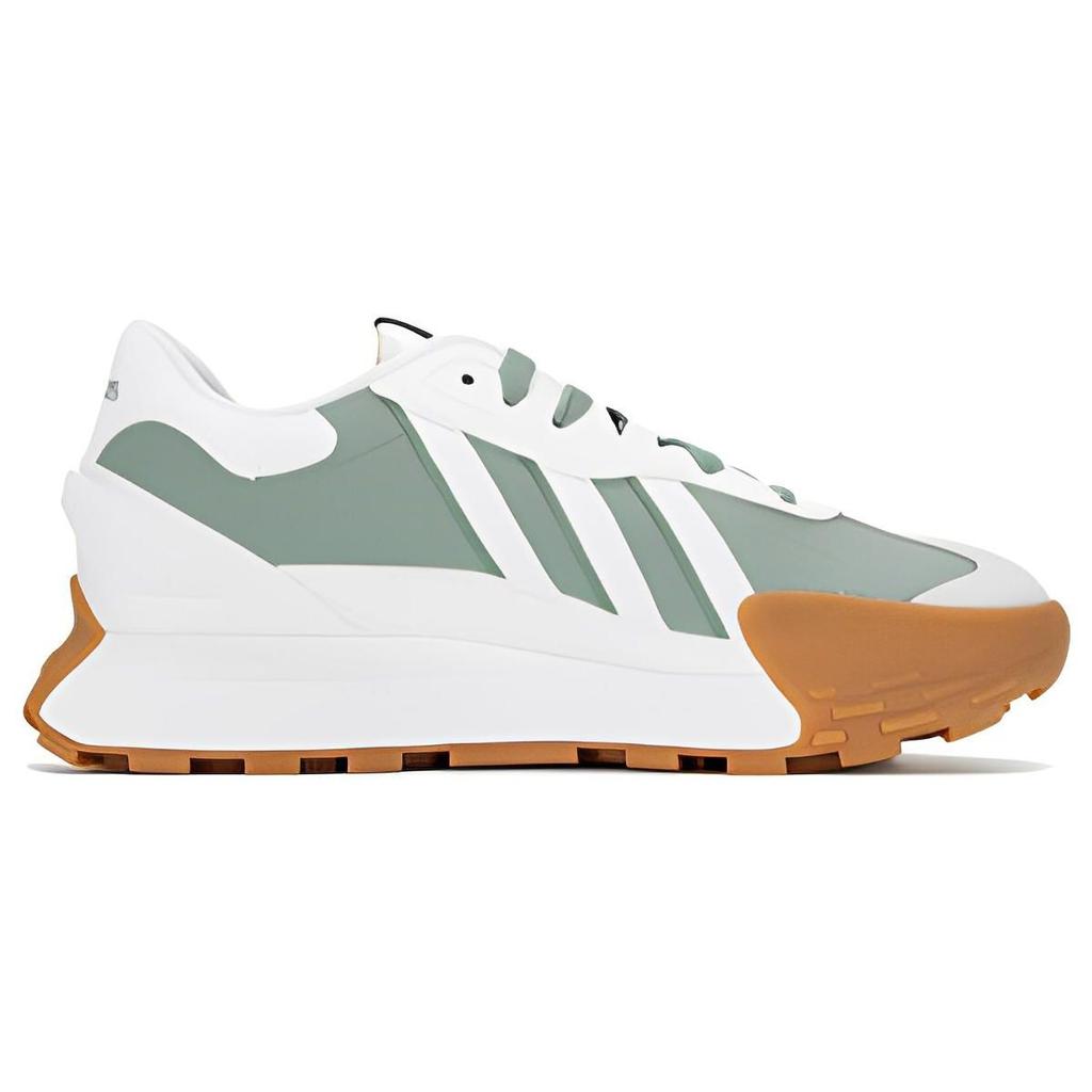 adidas Futro Mixr белые оливково-зеленые унисекс кроссовки Cloud-White IE2119