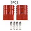 2 Pcs 50 AMP 600V For Anderson Plug Cable Terminal Battery Power Connector Cable Connectors Pins Lugs Copper Terminals