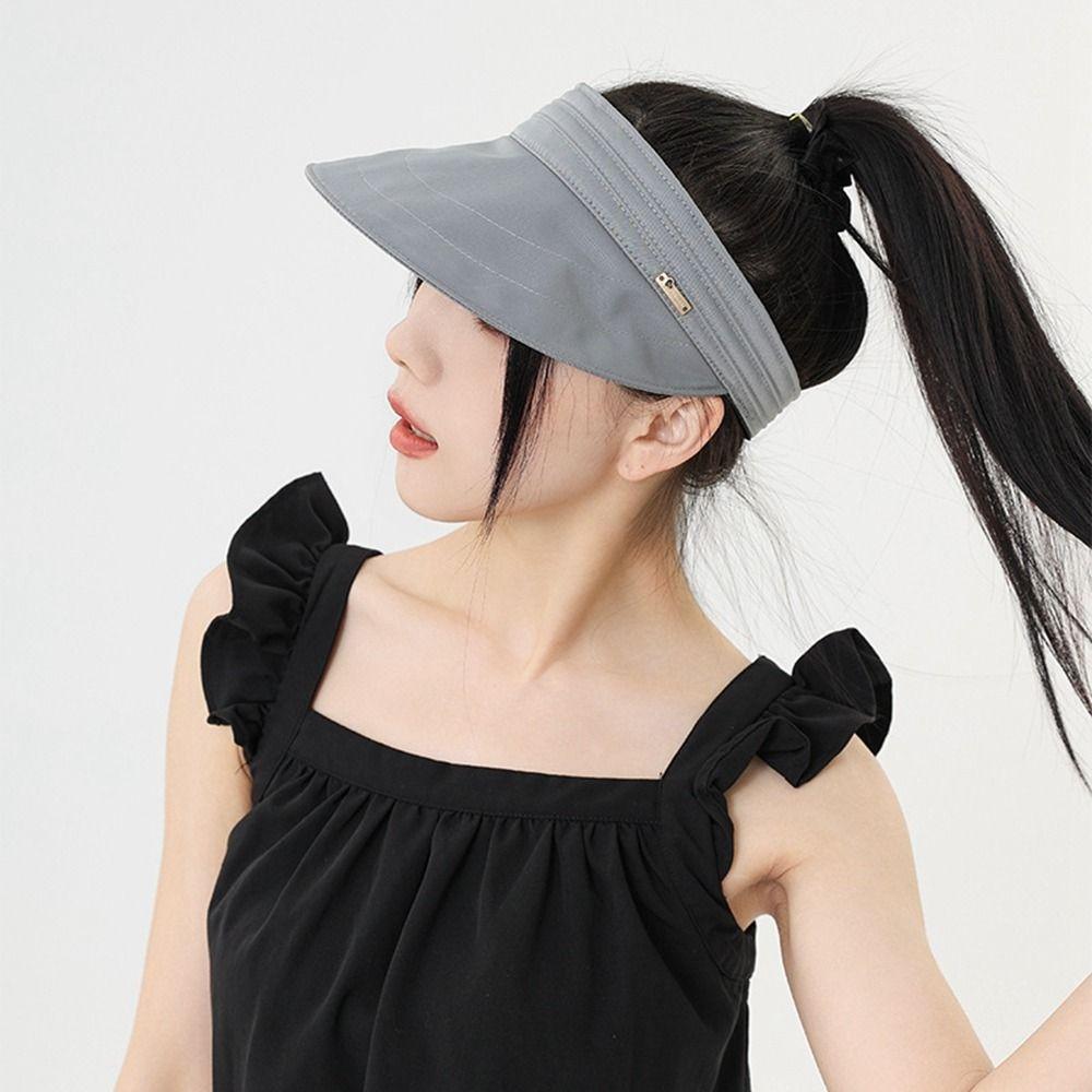 Шляпы Козырек от солнца Кепка с козырьком Солнцезащитные шляпы Солнцезащитные мужские шляпы Пустой цилиндр Женская кепка Спортивные шляпы