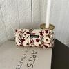 Corduroy Makeup Bags for Women Floral Print Cosmetic Bag Pencil Case Travel Toiletry Bag Storage Bag Organizer Beauty Case