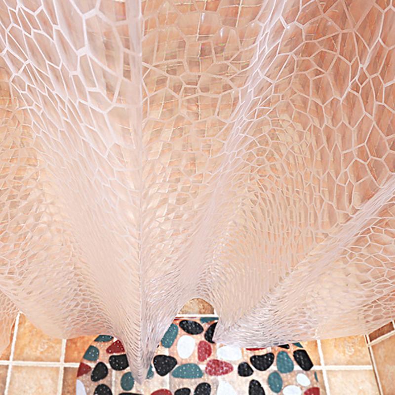 Прозрачные шторки для душа 3D Утолщенные Водонепроницаемые Занавески для ванной Ванна Большой Широкий Покрывало для купания с крючками Новый стиль