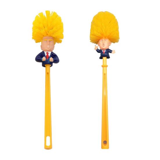 1/2 шт. Туалетная щетка с длинной ручкой, Декор в виде мультяшной куклы, Щетка для чистки ванной комнаты с подставкой, Юмористический декор для ванной комнаты