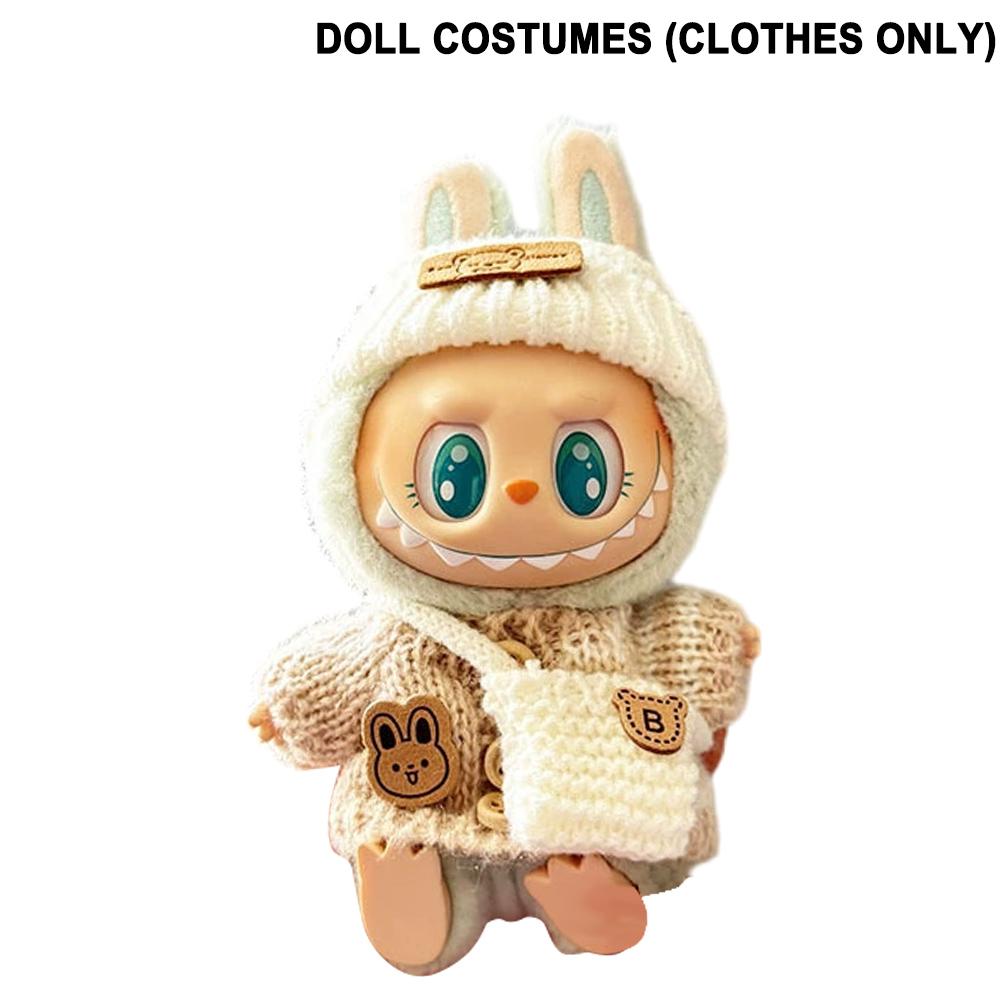 Labubu Plush Doll Одежда Kawaii Doll Одежда для кукол Маленькая мультяшная милая одежда Куклы Аксессуары Рождественский подарок
