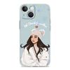 Christmas Art Girls Coffee Transparent Phone Case For iPhone 15 14 13 12 11 Pro Max XS X XR SE 7 8 Plus TPU Lens Protect Cover