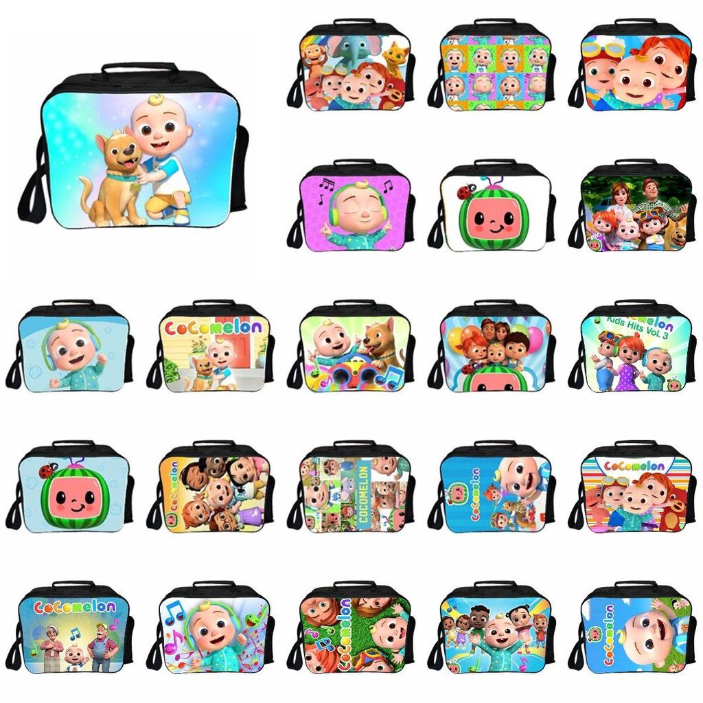 Cocomelon Insulated Lunch Box Bag With Large Capacity For Childrens Outdoor Adventures