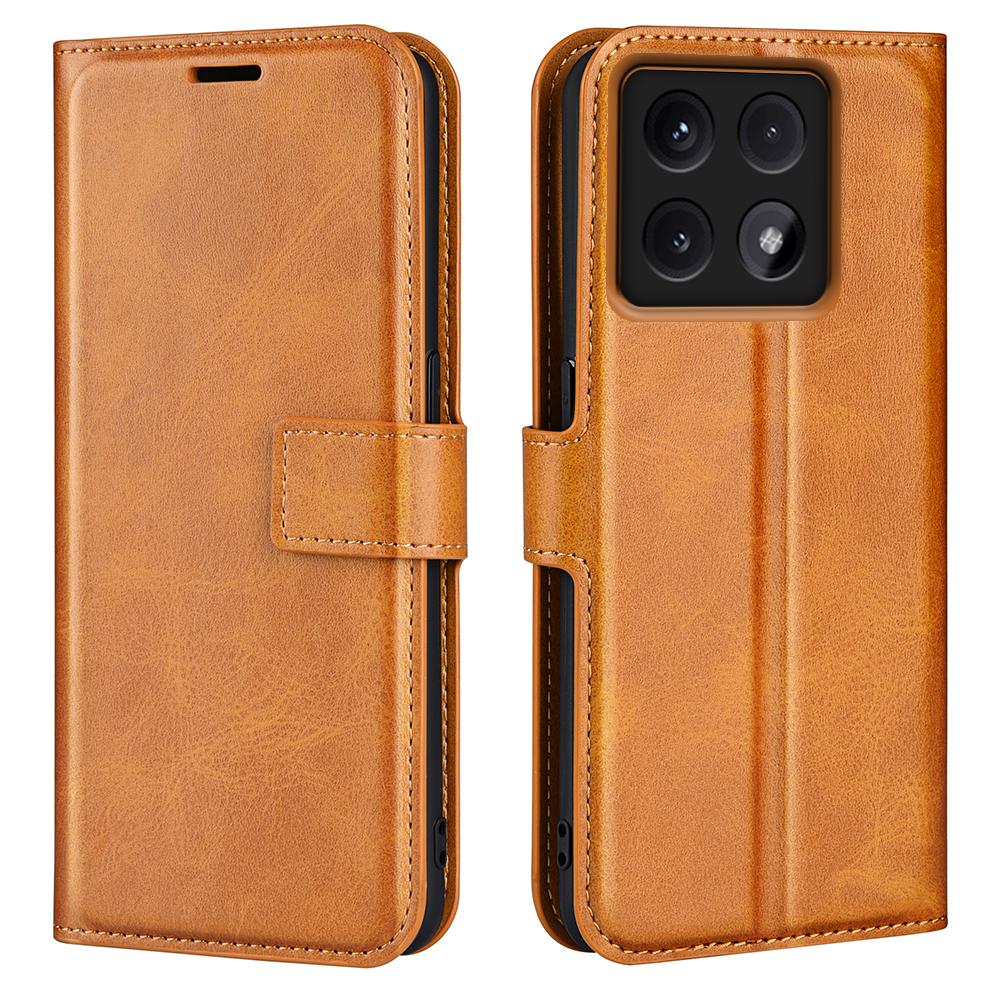 Чехол-подставка для Xiaomi 14T Pro, противоцарапный, из кожи теленка