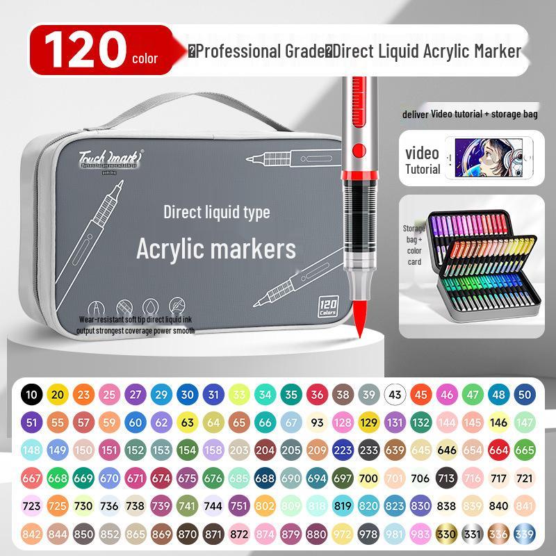 Acrylic Soft-Tip Marker for Elementary Students - Opaque, Blendable, Washable