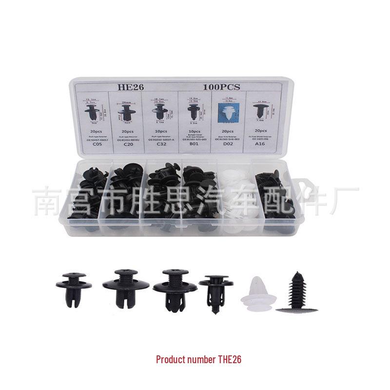 100PCS Snap-in Car Trim Clips: Lining Fix, Skirt Decoration