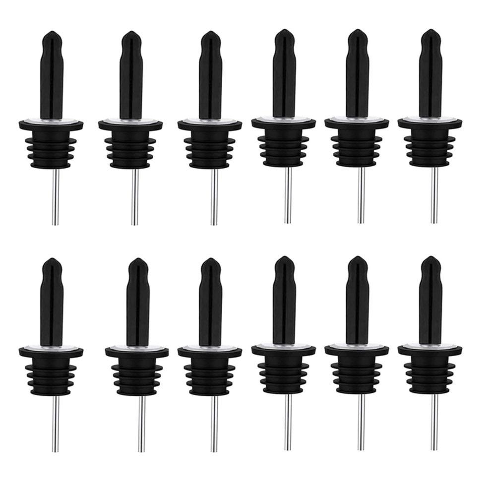 6/12 шт. с резиновыми пылезащитными колпачками Дозаторы для бутылок ликера Самозакрывающийся носик-дозатор для оливкового масла Уксус