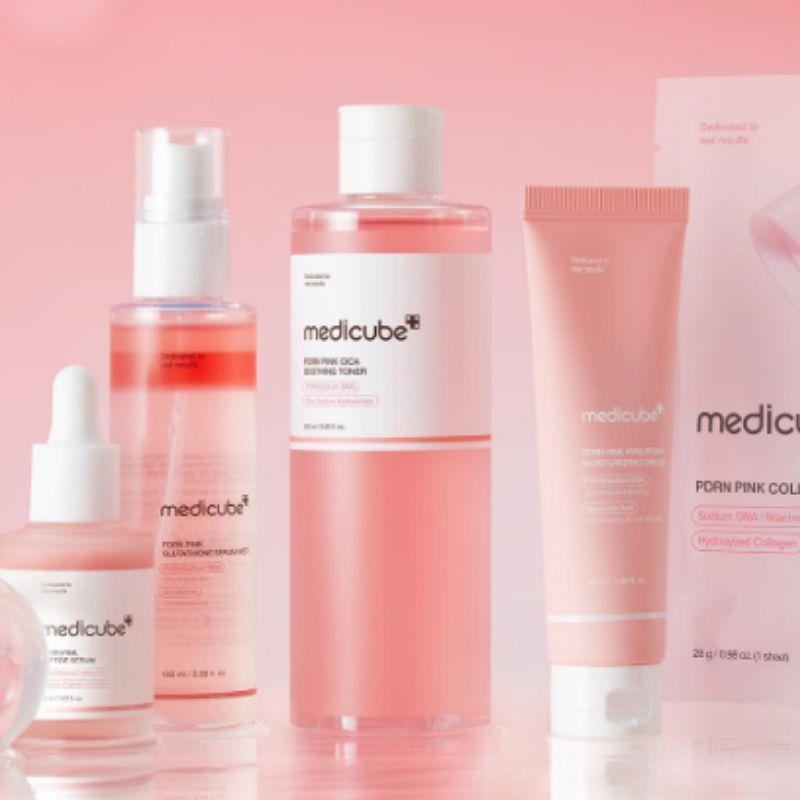 Medicube PDRN Розовый Cica успокаивающий тоник 250 мл (Осветляющий уход)
