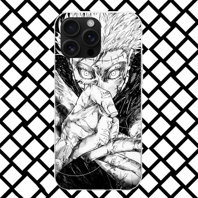 Kaisen J-Jujutsu Годзё Сатору Чехол для телефона для iPhone 17 Air 16 16E 15 14 Plus 13 Mini 12 11 Pro Max 7 8 + SE 2020 Мягкий чехол Funda