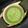 ВИНТАЖНЫЕ ОТРЕМОНТИРОВАННЫЕ МУЖСКИЕ ЧАСЫ CITIZEN AUTOMATIC 8200 ЯПОНИЯ ЗЕЛЕНЫЙ ЦИФЕРБЛАТ a445353-1