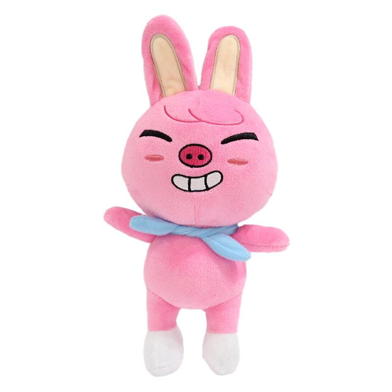 Плюшевые игрушки Skzoo Stray Kids Плюшевый волк Чан Мультяшное чучело Животное Плюшевые игрушки Кукла Милый компаньон для детей Взрослых Фанатов Подарок 20 см