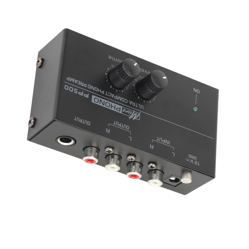 Phono Turntable Preamp Low Noise Independent Volume Control Phonograph Preamplifier for Record Player
