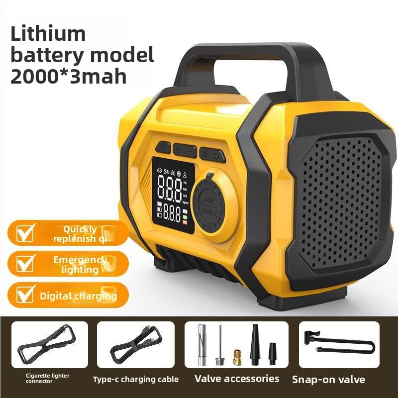 All In One Car Emergency Jump Starter Large Capacity Power Supply with Air Inflator & Dust Blower Portable 12V Car Battery Jumper Pack
