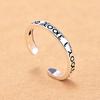 Винтажное регулируемое открытое кольцо женское простое в стиле холодного ветра маленькое свежее персонализированное на указательный палец повседневное ручное украшение