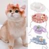 Pet Hat Delicate Hemming Pendant Decor High Elasticity Cute Pet Adjustable Strap
