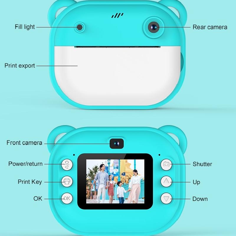 Детский Polaroid может делать фотографии и печатать Мини цифровые камеры, детские печатающие маленькие зеркальные фотокамеры