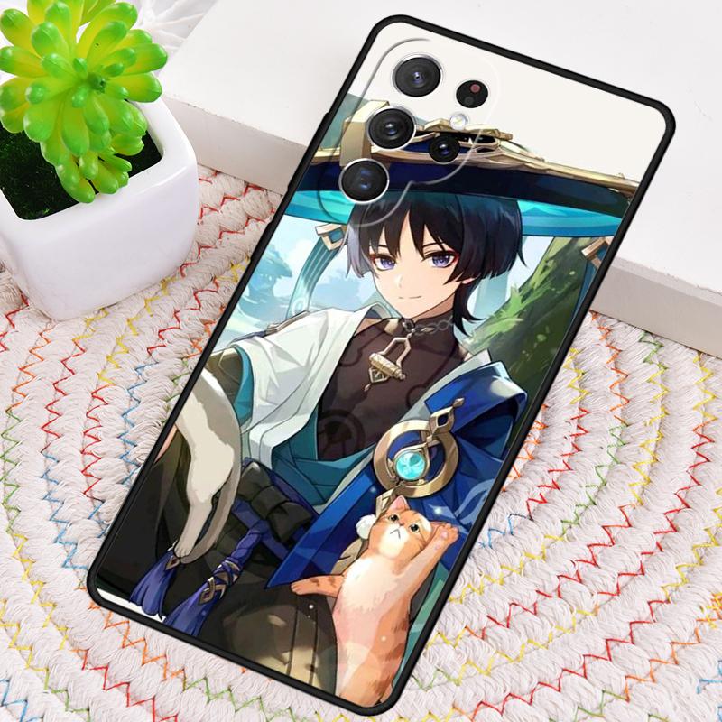 Чехол для телефона Genshin Impact Scaramouche из мягкого силикона для Samsung Galaxy note 10 pro S26 S24 S23 S22 S21 Plus S25Ultra Capa Cover