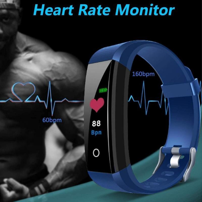 New Smart Band BloodOxygen Blood Pressure Heart Rate Monitoring Waterproof Monitor Fitness Smartband Bracelet For Android IOS