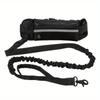 Reflective Hands-Free Dog Leash With Adjustable Belt And Bag For Travel, Running And Walking, Durable Elastic Nylon Dog Leash