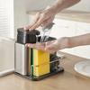 1pc Soap Dispenser For Kitchen Sink, 3-in-1 Sponge Holder For Kitchen Sink Caddy, Stainless Steel Kitchen Sink Organizer Tray Drainer Rack