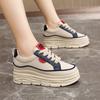 Модная новая женская обувь в стиле колор-блок с увеличенной стелькой из материала ЭВА, летняя, износостойкая, дышащая, верх из резины