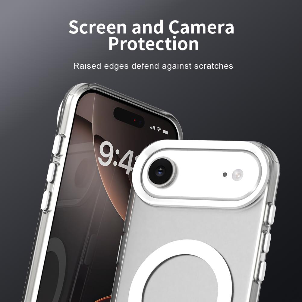 Для iPhone 17 Air Для Чехол Магнитная Беспроводная Зарядка Funda iPhone 17 16 15 Pro Max Coque Матовый Прозрачный Чехол для Телефона iPhone 17 Air