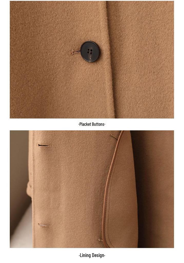 Women's 2026 Double-Faced Cashmere Wool Coat - Spring Long & Loose Style