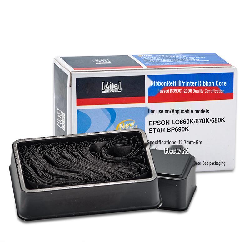 Elite E LQ670K Black Ribbon Core for Epson Dot Matrix Printers