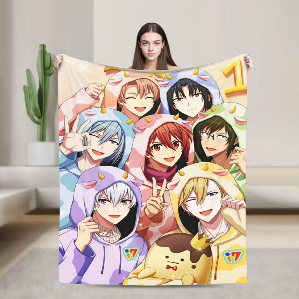 IDOLiSH7 Теплое Мягкое Одеяло Декоративное Плюшевое Постельное Белье Пледы С Принтом Домашний Декор Фланелевое Покрывало Чехол для Дивана-Кровати