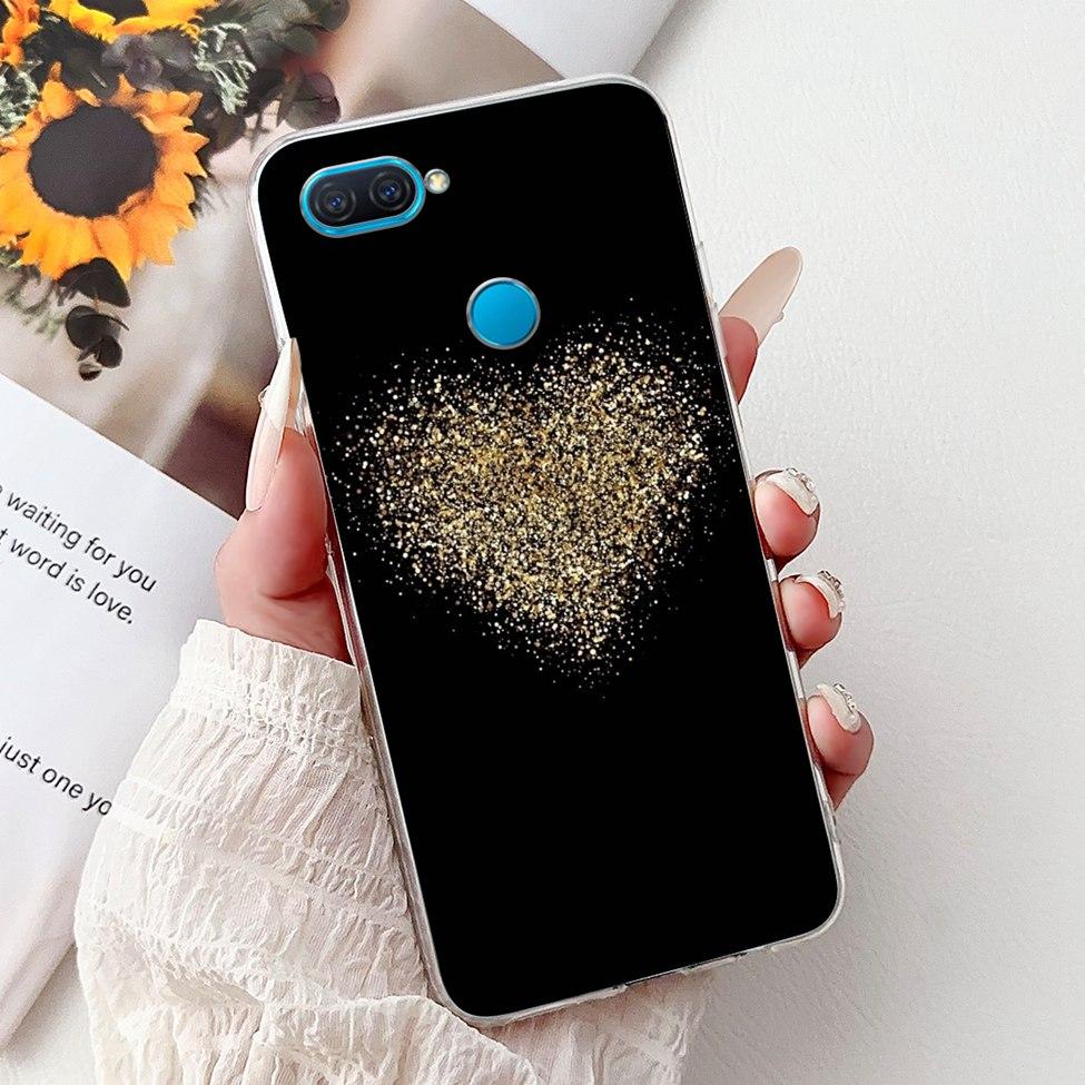 Clear For Oppo A12 CPH2077 CPH2083 Cover For Oppo A12 Case Luxury Butterfly Love Fashion Flowers Cool Lion Cute Painted