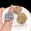 Европейско-американское мужское хип-хоп кольцо с крестом из циркона