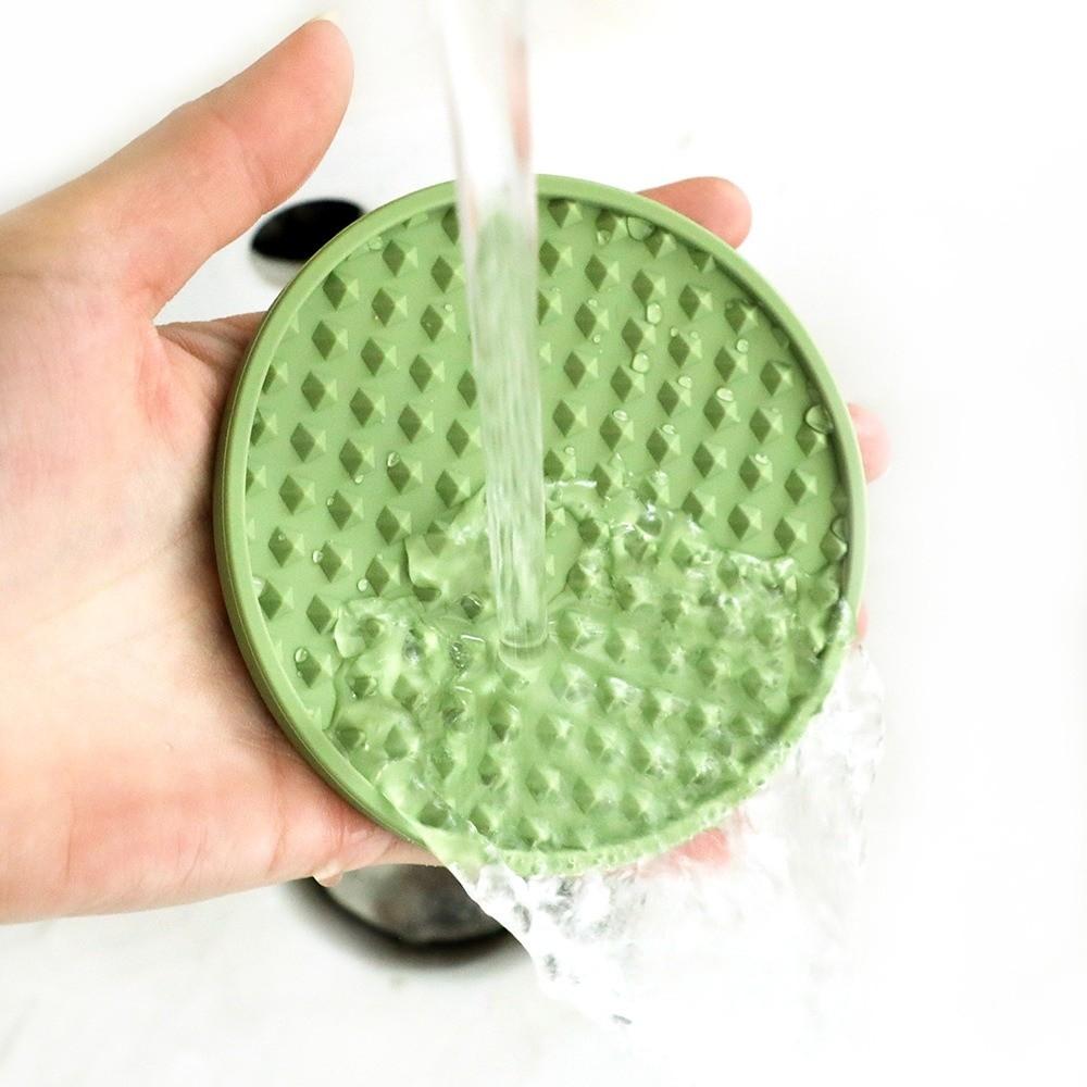 6PCS Heat Resistant Silicone Coasters with Holder Anti Scald Non-Slip Coasters for Drinks  Kitchen