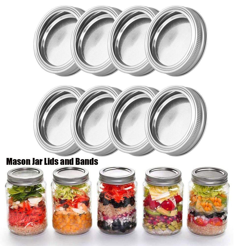 10/20PCS Sealing Bottles Lid Wide Mouth Tinplate Canning Lids Jar Caps Mason Jar Lid Storage Bands
