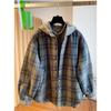 Loose Hooded Thickened Plaid Woolen Shirt Cotton Coat Women's Autumn Winter Fashion Loose Hooded Cotton-padded Jacket