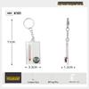 Mini Portable Keychain Carabiner Compass Thermometer