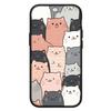 For Samsung Galaxy S24 S23 iPhone 16 15 14 Xiaomi Redmi Note 13 12 11 10 8 Plus 9 Pro Max X XR A15Phone Case Anime Cat Meow Lovely OPPO Huawei Cover