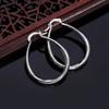 Серьги-кольца из стерлингового серебра 925 пробы, 3 см, круглые серьги для женщин, роскошные модные вечерние свадебные аксессуары, ювелирные изделия