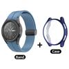 Чехол+Ремешок для Samsung Galaxy Watch 4/5/6 40мм 44мм Всесторонний Мягкий ТПУ Защитный Чехол для Galaxy Watch6 Classic 43мм 47мм Ремешок