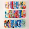 8/16 Pairs Random Combination Fun Pok É Mon Family Cartoon Anime Pattern Men's Crew Socks Outdoor Casual Couple Short Socks