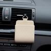 Car Phone Holder Mount Air Vent Hanging Storage Box Car Mobile Phone Bag PU Leather Glasses Organizer Bag Support in Home