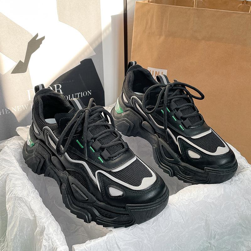 Модные весенне-осенне-зимние дизайнерские дышащие сетчатые туфли для женщин, модные спортивные кроссовки на платформе, женские однотонные Tenis De Mujer