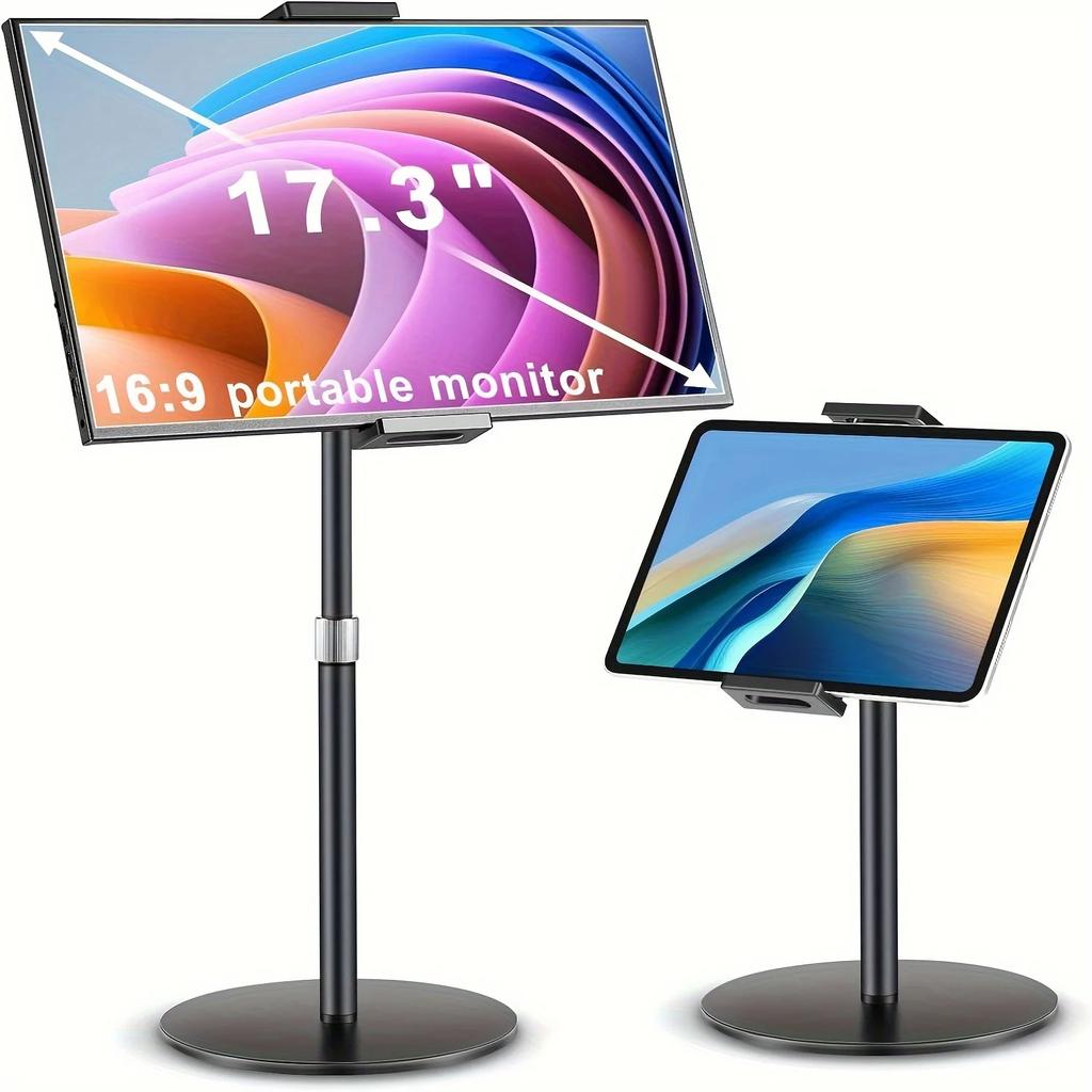 Подставка для планшета для iPad, портативная подставка для монитора, регулируемое, прочное основание, для планшетов размером от 11,94 см до 43,94 см, подставка для монитора
