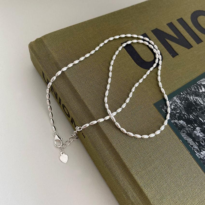Olive Bead Necklace for Women; Collarbone Chain Jewelry As a Holiday or Anniversary Gift
