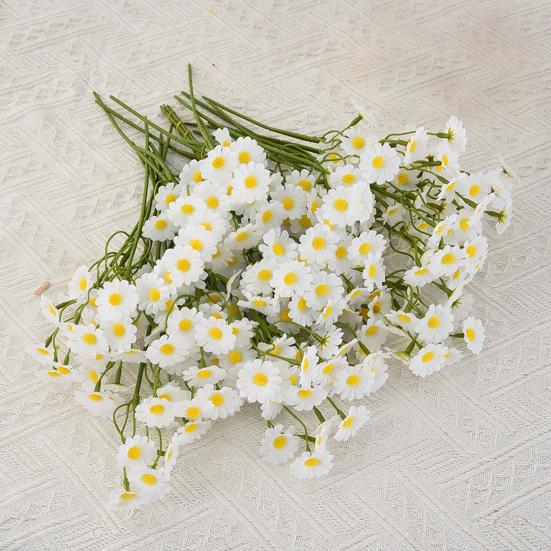 6 шт. искусственных белых ромашек, реалистичные поддельные ветки цветов для дома, офиса, свадьбы, вечеринки, стола, центральное украшение для дома, улицы, искусственные цветущие растения, украшение