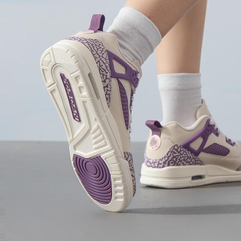 Air Jordan Spizike Low GS Let's Play Legend Light Brown Violet Dust Sail Crimson Tint FQ3950-200