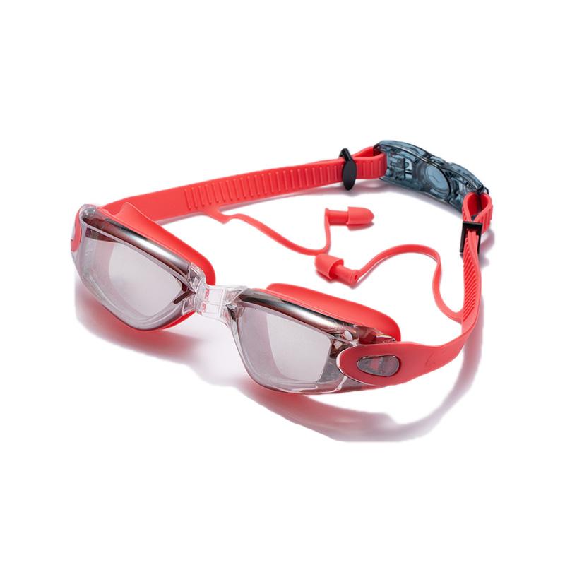 Swimming Goggles Adult Pool Glasses Anti Fog Men Women UV Protection Optical Waterproof Swim Eyewear with Earplugs2